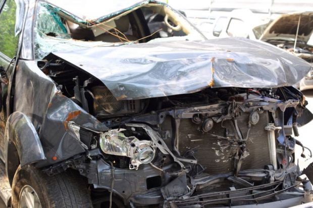 Crashed car Crashed car