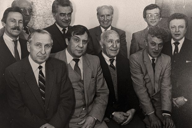 Professor John Erickson (front right) and a group of participants in the Edinburgh Conversations, circa 1986. The dialogues starting in 1981 between Western and Soviet academics and diplomats helped facilitate the end of the Cold War Professor John Erickson (front right) and a group of participants in the Edinburgh Conversations, circa 1986. The dialogues starting in 1981 between Western and Soviet academics and diplomats helped facilitate the end of the Cold War