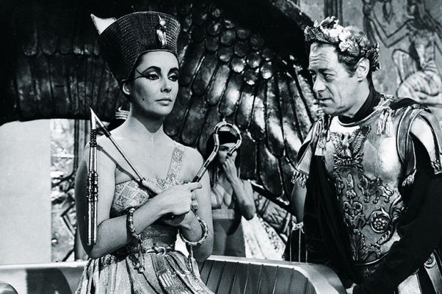 Elizabeth Taylor and Rex Harrison as Cleopatra and Caesar (1963)