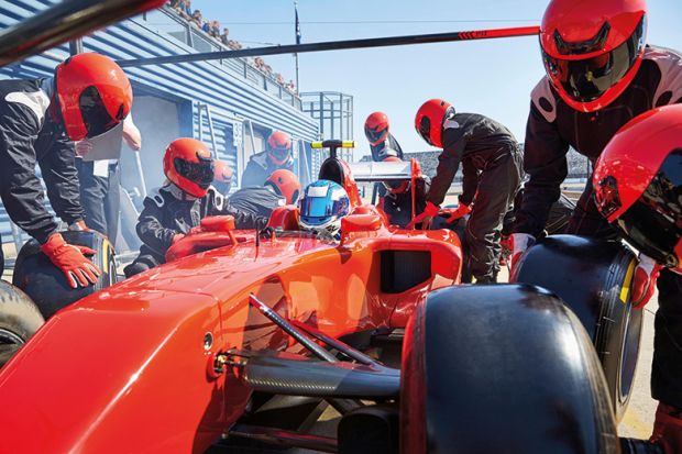 F1 pitstop