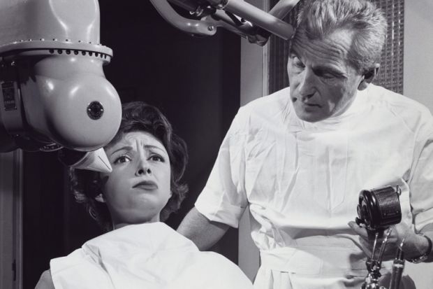 Female patient at dentist Female patient at dentist