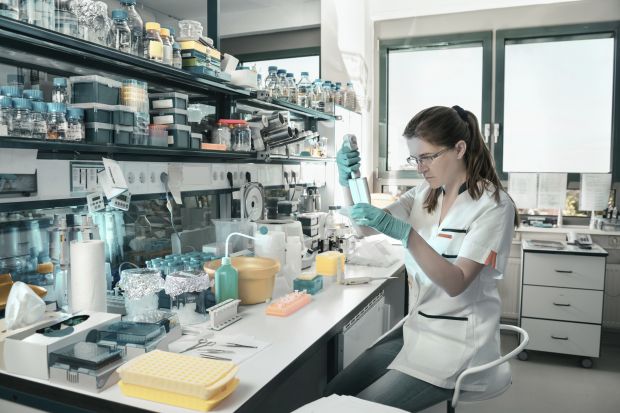 Female scientist in lab