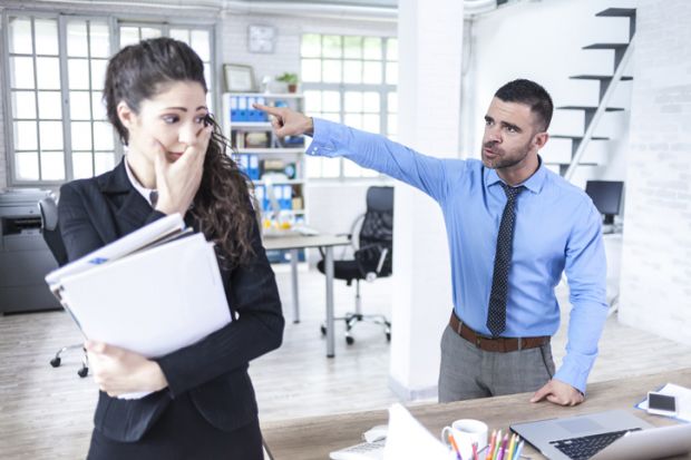 A boss firs his assistant A boss firs his assistant