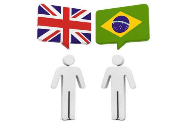 Flags of United Kingdom and Brazil Flags of United Kingdom and Brazil