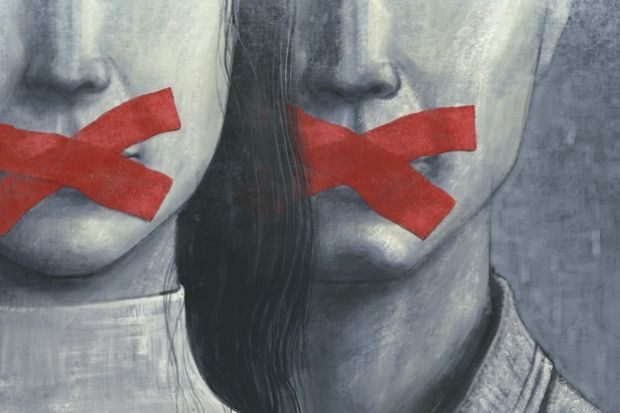 People with tape on their mouths People with tape on their mouths, symbolising restrictions on free speech