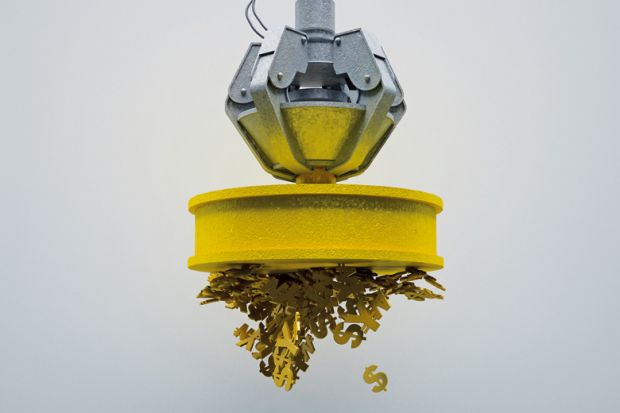 Giant magnet attracting money