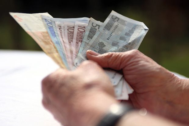 Hands full of Euros Hands full of Euros