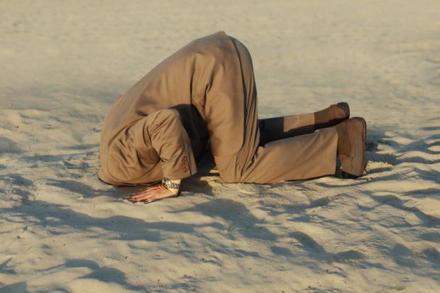 Head in sand