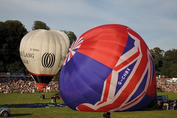 deflating hot air balloon deflating hot air balloon