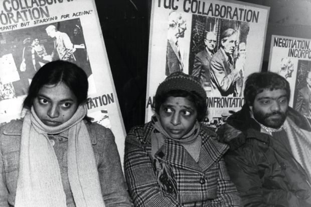 Hunger strike pickets, Grunwick photo-processing laboratory, Willesden, London Hunger strike pickets, Grunwick photo-processing laboratory, Willesden, London