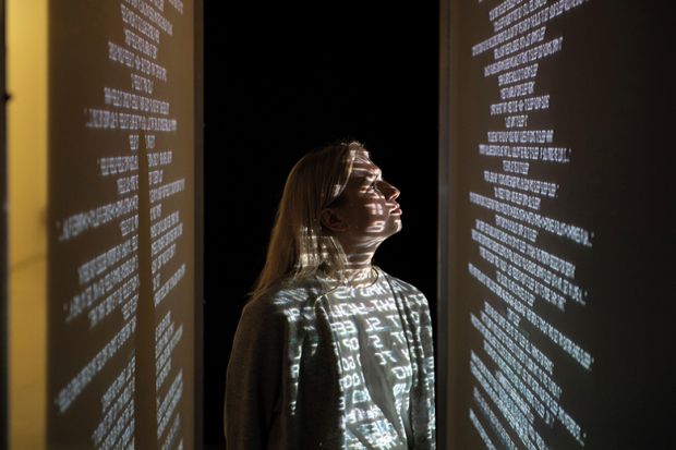 Final touches to the winter 2019 exhibition at Somerset House, “24/7: A Wake-Up Call For Our Non-Stop World” Final touches to the winter 2019 exhibition at Somerset House, “24/7: A Wake-Up Call For Our Non-Stop World”