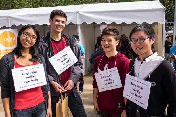 International students at the 2014 Lord Mayor's Student Welcome event in Melbourne