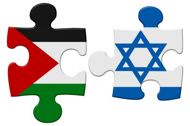 Israel and Palestine conflict flag puzzle Israel and Palestine conflict flag puzzle