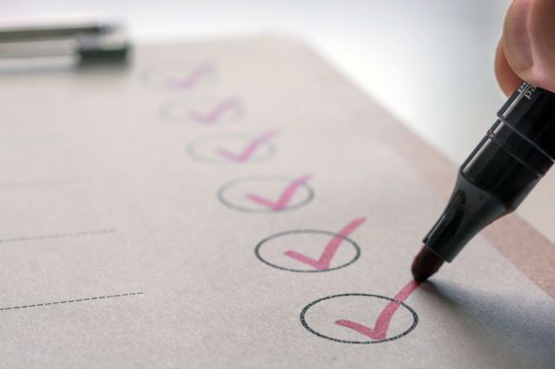 Ticking off items on a to-do list; performance goals, achievements To-do list