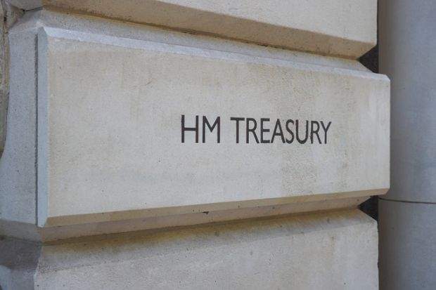 Sign at HM Treasury Sign at HM Treasury