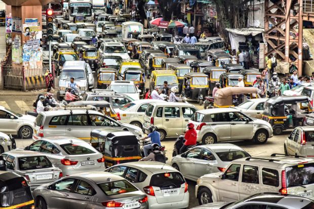 Traffic in India's largest city.
