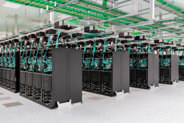 The servers of the data center of the ECMWF. The servers of the data center of the ECMWF.