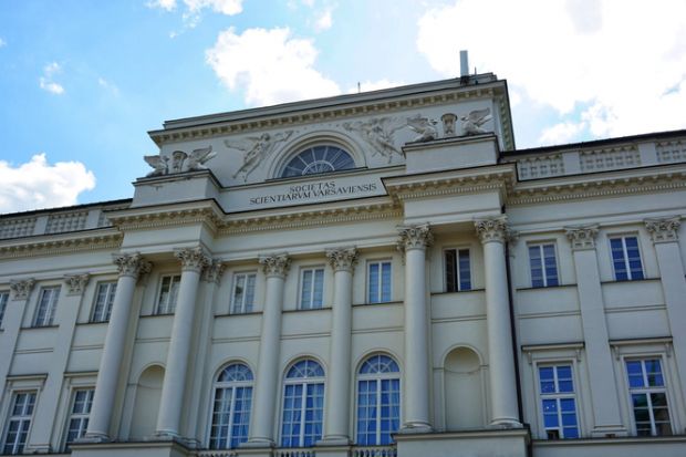 Staszic Palace, seat of the Polish Academy of Sciences (PAN)