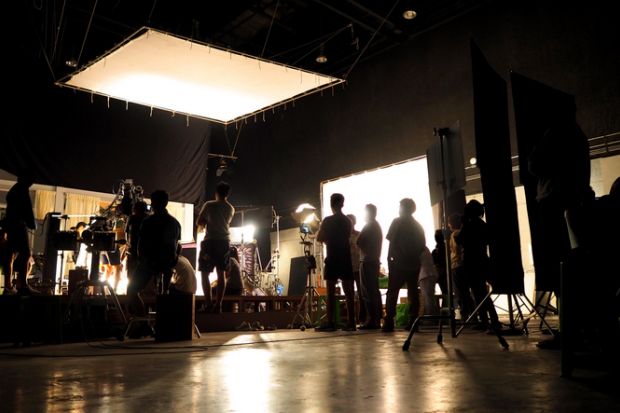 Behind the scenes of video production team