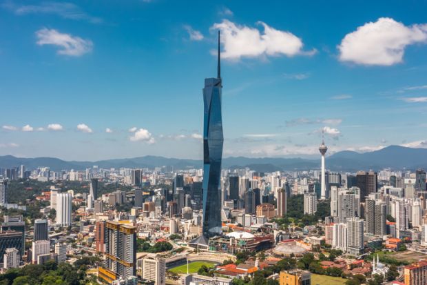 Aerial view of Merdeka 118 tower, also known as Menara Warisan Merdeka Aerial view of Merdeka 118 tower, also known as Menara Warisan Merdeka