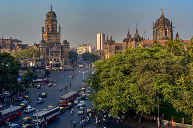 Traffic at Nagar Chowk showing -BMC Brihanmumbai Mahanagar Palika and Victoria terminus. Traffic at Nagar Chowk showing -BMC Brihanmumbai Mahanagar Palika and Victoria terminus.