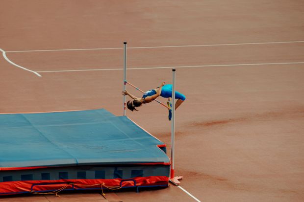 High Jump Female Athlete