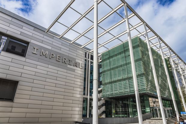 Imperial College London exterior featuring modern glass and steel architecture.