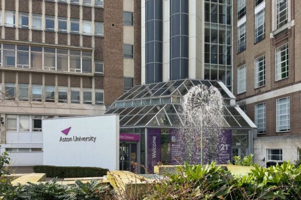 Main building of Aston University in Birmingham.