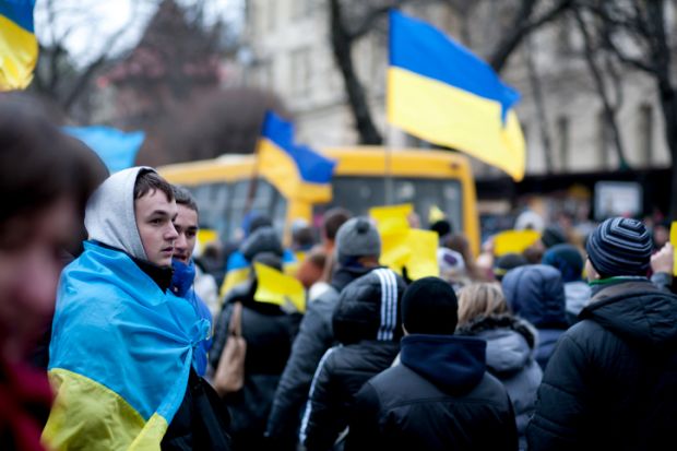 Youth at Ukraine rally Youth at Ukraine rally