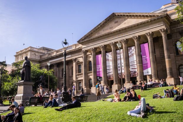 Students outside the State Library of Victoria Students outside the State Library of Victoria
