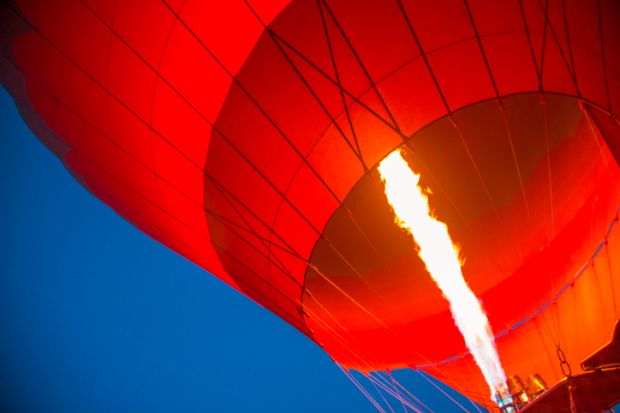 Balloon rising