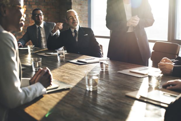 A board meeting