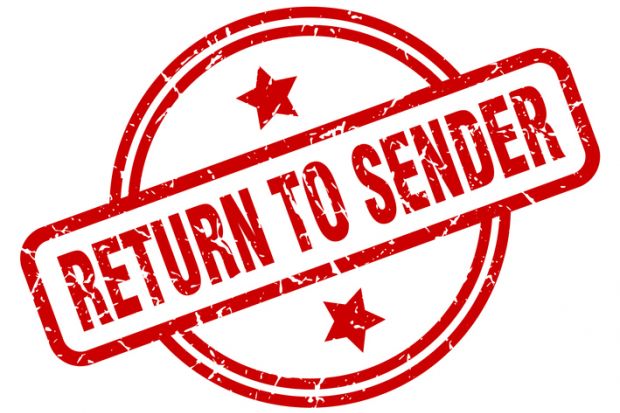 return to sender not wanted 