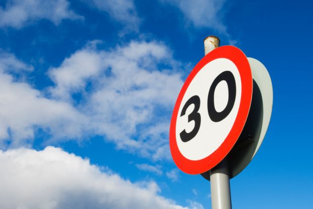 30mph speed limit sign