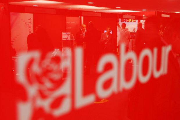 Labour Party logo at conference