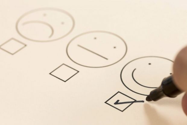 Around 312,000 final-year undergraduates took part in this year's National Student Survey Happy face