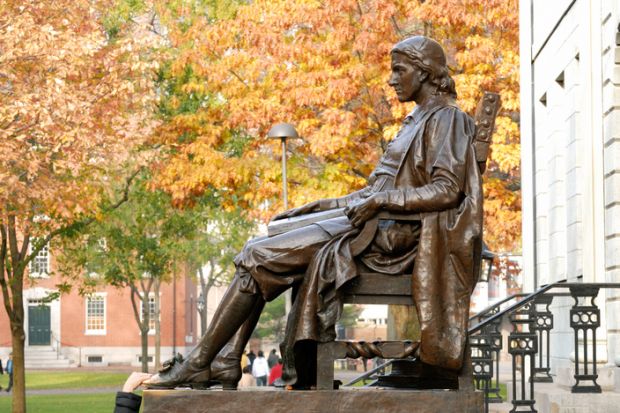 John Harvard statue