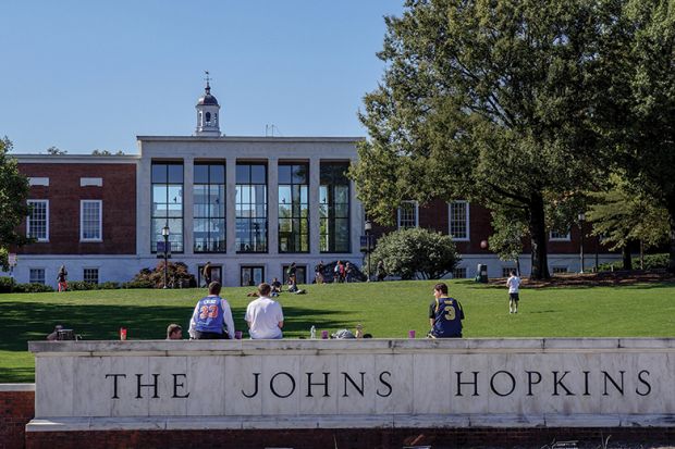 Johns Hopkins University Johns Hopkins University illustrating a feature interview with Ron Daniels