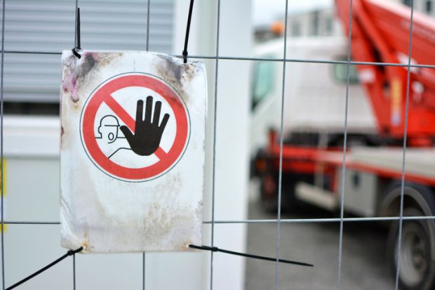 Keep out sign