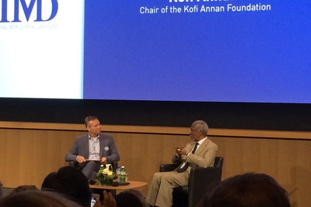Kofi Annan in conversation at IMD Business School Kofi_Annan_former_secretary_general_of_the_UN