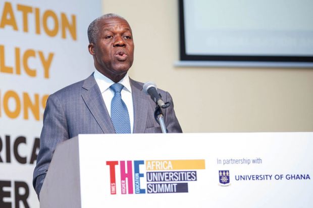 Kwesi Bekoe Amissah-Arthur speaking at Africa Universities Summit Kwesi Bekoe Amissah-Arthur speaking at Africa Universities Summit