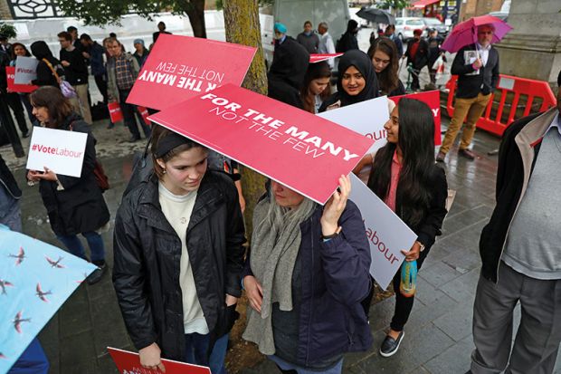 Labour party supporters