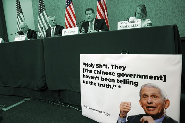 A Republican-led forum on the origins of the Covid-19 virus at the US Capitol on 29 June 2021