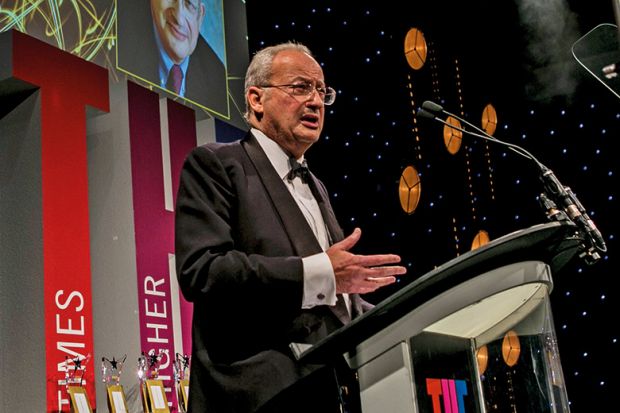 Lord Sainsbury of Turville, University of Cambridge, speaking at Times Higher Education Awards 2016 Lord Sainsbury of Turville, University of Cambridge, speaking at Times Higher Education Awards 2016
