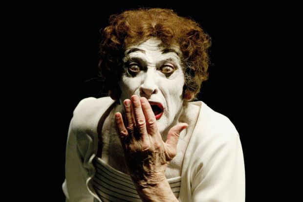 Marcel Marceau performing, Lima, 2004 Marcel Marceau performing, Lima, 2004