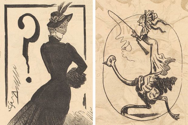 Marie Duval (Isabelle Émilie de Tessier) cartoons