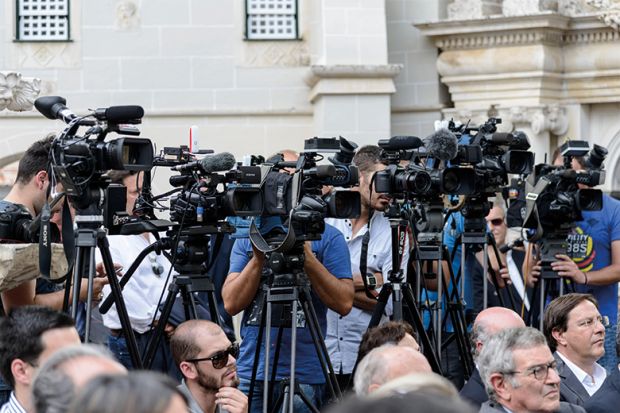 Members of the media Members of the media