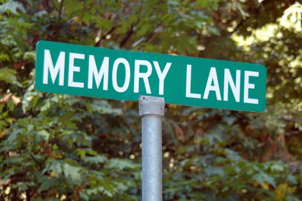'Memory Lane' road sign 'Memory Lane' road sign