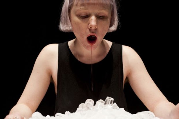 Molly June Honer, a student on Dominic Johnson's live art course