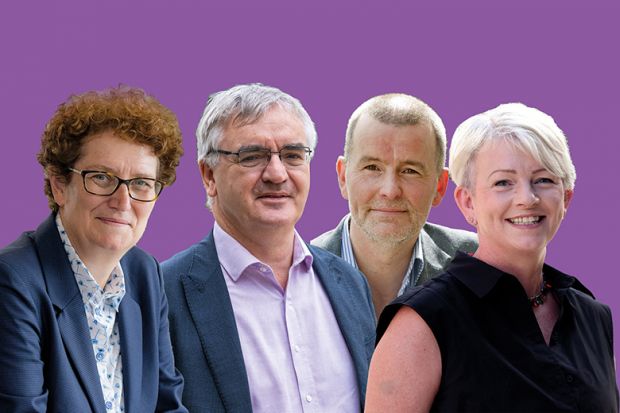 REF panel chairs Jane Falkingham, Tom Rodden, Greg Walker and Louise Kenny